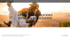 Desktop Screenshot of heartoftherockieswedding.com