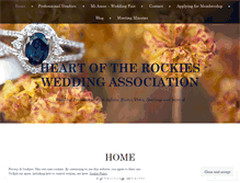 Tablet Screenshot of heartoftherockieswedding.com